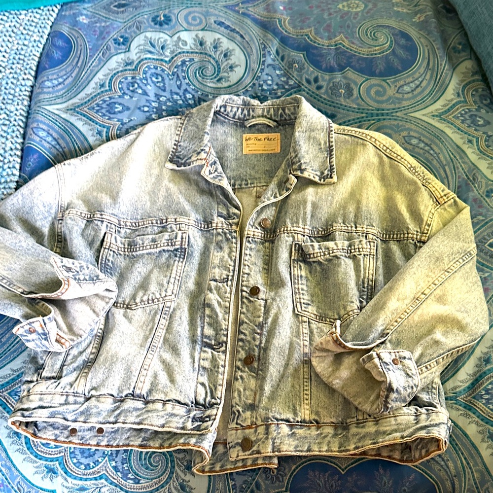Free People Light Blue Opal Swing Jacket